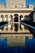 Alhambra  the Court of Myrtles (Patio de los Arrayanes), looking north towards the Comares Tower and the Hall of the Ambassadors.