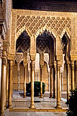 Alhambra  The Court of the Lions (Patio de los Leones),  arcade and kiosk