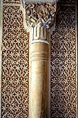 Alhambra  Column with carved stucco ornament 