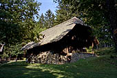 Austria Carinzia, Klagenfurth. Museo all'aperto delle case di campagna raccolte dalle varie valli carinziane e ricostruite.