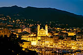 Bastia, panorama dalla cittadella, il vecchio porto e la chiesa di San Giovanni Battista