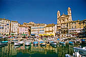 Bastia, il vecchio porto e la chiesa di San Giovanni Battista