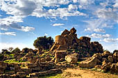 Agrigento - la valle dei templi, il tempio di Giove Olimpo o Olympiion