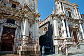 Catania - via Crociferi, Chiesa di San Benedetto e la Chiesa di San Francesco Borgia. 