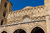 The cathedral of Cefal - Decoration of the facade.