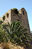 Cefal - The 'Rocca' . Stone building of the barrack area above the first gateway.