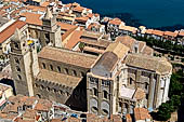 The cathedral of Cefal seen from the Rocca. 