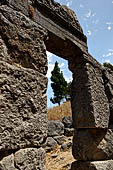 Cefal - The 'Rocca' . The megalithic building known as the Temple of Diana (v - iv c. BC.). 