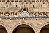 The cathedral of Cefal - Decoration of the facade. 