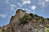 Cefal - The 'Rocca' . Stone building of the barrack area above the first gateway. 