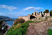 Cefal - The 'Rocca' . The archaeological area of the stores and ovens. 