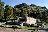 Cefal - The 'Rocca' . The archaeological area of the stores and ovens. 