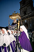 I riti della settimana santa, confrati della Maria SS Addolorata recano il fercolo della Madonna Addolorata. 