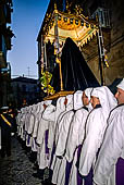 I riti della settimana santa, confrati della Maria SS Addolorata recano il fercolo della Madonna Addolorata. 