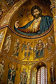 Monreale Cattedrale di Santa Maria Nuova. I mosaici dellabside centrale col Cristo Pantocratore