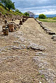 Aidone - Il Parco Archeologico di Morgantina, la sto est. 