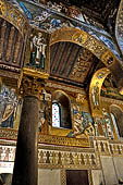 Palermo - Palazzo dei Normanni, Cappella Palatina: particolare della navata di sinistra. 