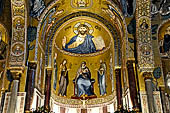 Palermo - Palazzo dei Normanni, Cappella Palatina: il catino absidale centrale. 