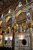 Palermo - Palazzo dei Normanni, Cappella Palatina: dettaglio della navata di destra.