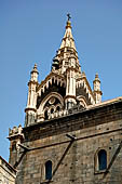 Randazzo - The basilica of St. Mary. The neo-gothic bell tower (XIX c). 