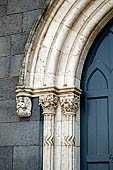 Randazzo - The basilica of St. Mary. Detail of the bell tower (XIX c). 