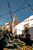 Sfax, la medina. Rue de la Kasbah nei pressi della della moschea El Ajouzine. 