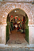 Tunisi, la medina, souk des chechias. 