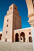 Kairouan, la grande moschea. IL minareto. 