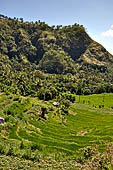 The road to Amed has spectacular scenery with views of rice paddies and plantations around Gunung Lempuyang.