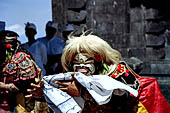 Pura Gelap - Mother Temple of Besakih - Bali. Topeng Mask Dance accompanied by gamelan music.