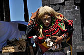 Pura Gelap - Mother Temple of Besakih - Bali. Topeng Mask Dance accompanied by gamelan music. 