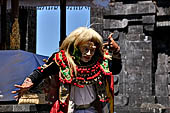 Pura Gelap - Mother Temple of Besakih - Bali. Topeng Mask Dance accompanied by gamelan music. 