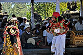 Pura Gelap - Mother Temple of Besakih - Bali. Topeng Mask Dance accompanied by gamelan music. 