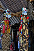 Mother Temple of Besakih - Bali. Street sellers along the processional way to the temple.