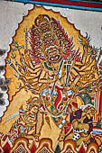 Bale Kambang, Floating Pavilion, in the Kerta Gosa complex, Klugkung Semarapura, Bali. The panels of the story of Sutasoma, the Buddhist pious prince.