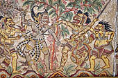 Klungkung - Bali. The Kerta Gosa palace, paintings of the lower levels which illustrate the story of Bhima Swarga who venture in the hell.