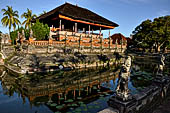 The Bale Kambang, Floating Pavilion, Kerta Gosa complex, Semarapura, Klungkung, Bali. This pavilion is surrounded by a pond called Taman Gili. 