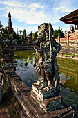 The Bale Kambang, Floating Pavilion, Kerta Gosa complex, Semarapura, Klungkung, Bali. Sculptural decorations.