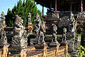 The Bale Kambang, Floating Pavilion, Kerta Gosa complex, Semarapura, Klungkung, Bali. Sculptural decorations.