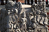 The Bale Kambang, Floating Pavilion, Kerta Gosa complex, Semarapura, Klungkung, Bali. Sculptural decorations.