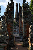 The Bale Kambang, Floating Pavilion, Kerta Gosa complex, Semarapura, Klungkung, Bali. Split gate. 