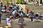 Pejeng, Bali - Pura Pusering Jagat. Cock fight.