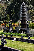 Tirtagangga, Bali - The eleven-tiered fountain which rises in the middle of the complex.