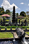 Tirtagangga, Bali - The eleven-tiered fountain which rises in the middle of the complex.