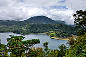 The panoramic point of the Twin Lakes, the larger Lake Buyan and the Lake Tamblingan located in a volcanic caldera.