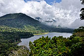 The panoramic point of the Twin Lakes, the larger Lake Buyan and the Lake Tamblingan located in a volcanic caldera.