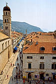 Dubrovnik, la Plaa col campanile del monastero francescano