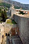 Dubrovnik, le fortificazioni - I bastioni di porta Pile e la torre Minceta.