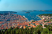 Hvar, Lesina - Panorama dalla Fortezza Spagnola.