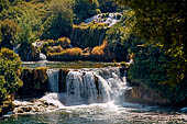 Parco Nazionale delle cascate del fiume Krka (Cherca).  Le cascate Skradinski Buk.